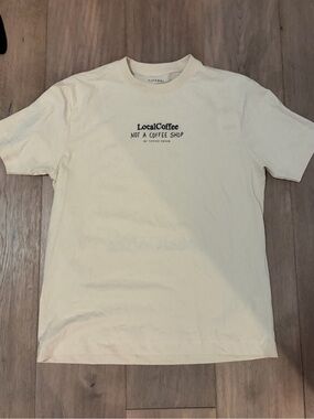 Cream "LocalCoffee" Graphic Tee - Men